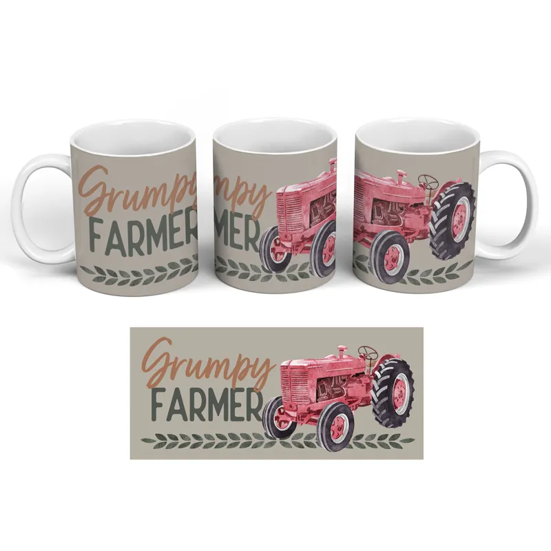 Vivid Squid Ceramic Mug - Grumpy Farmer-1
