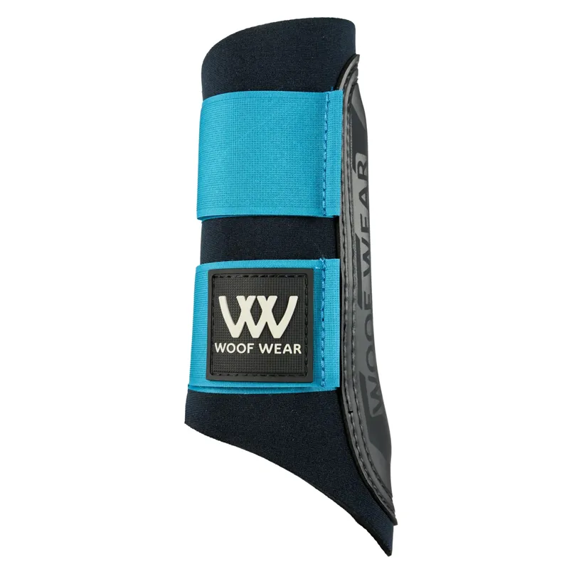Woof Wear Club Brushing Boots - Black/Ocean