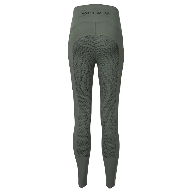 Woof Wear Original Full Grip Womens Riding Tights - Sage Green-2