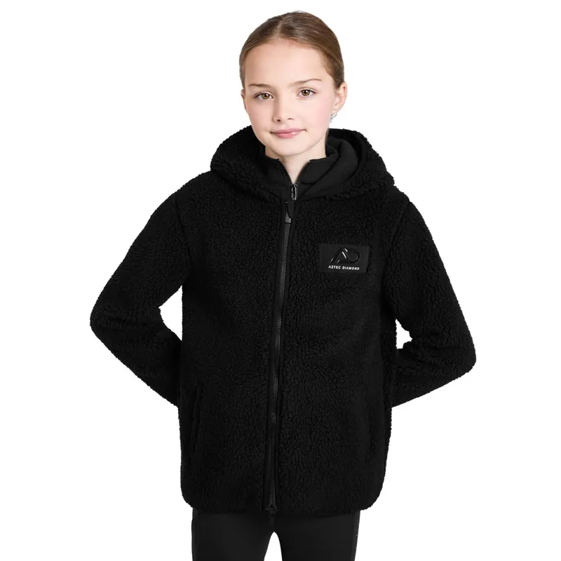 Aztec Diamond Young Rider Teddy Fleece Jacket - Black