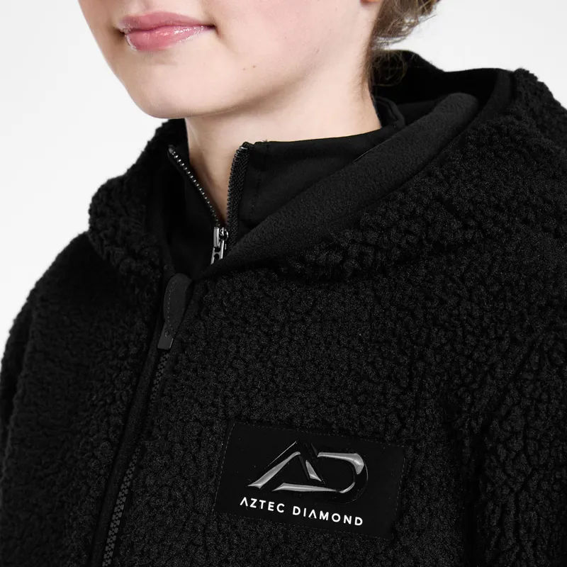 Aztec Diamond Young Rider Teddy Fleece Jacket - Black-1