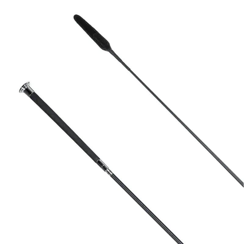 Redpost X-Grip Flap End Dressage Whip - Black