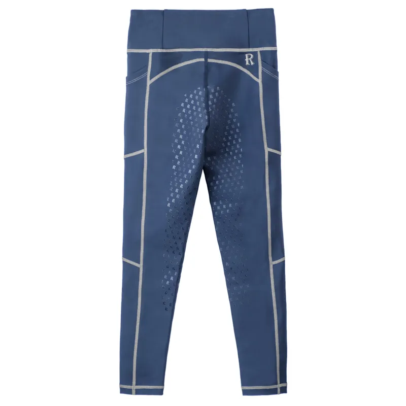 Redpost Adapt Full Grip Junior Riding Tights - Midnight Blue-1