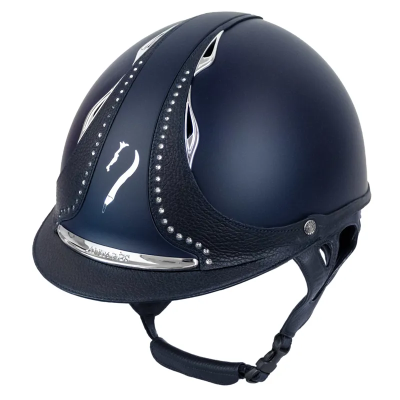 Antares Galaxy Crystal Strip Riding Hat - Blue/Blue