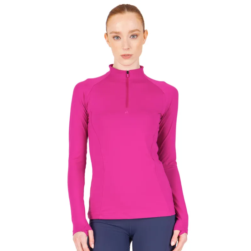 Aubrion React Womens Long Sleeve Base Layer - Fuchsia-1