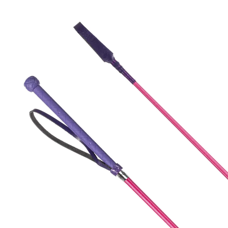 Redpost Braided Everyday Riding Whip - Pink