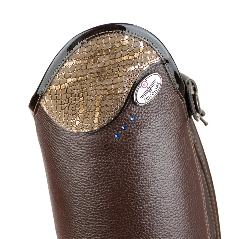 DeNiro Salentino Regal Laced Boots with Zip Guards - Quick Brown/Brown-1