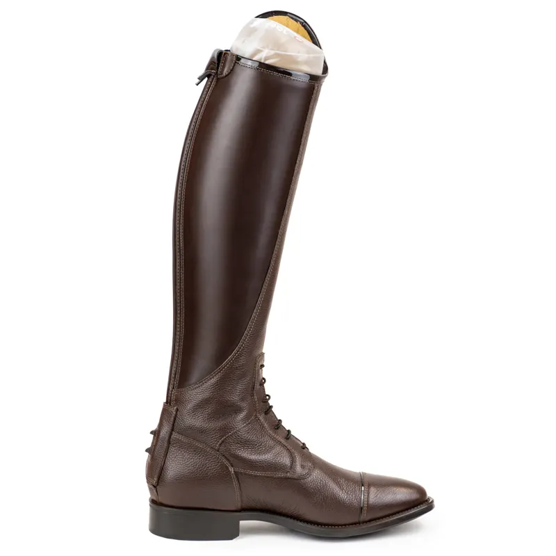 DeNiro Salentino Regal Laced Boots with Zip Guards - Quick Brown/Brown-4