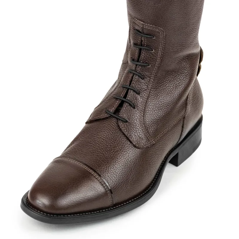 DeNiro Salentino Regal Laced Boots with Zip Guards - Quick Brown/Brown-6