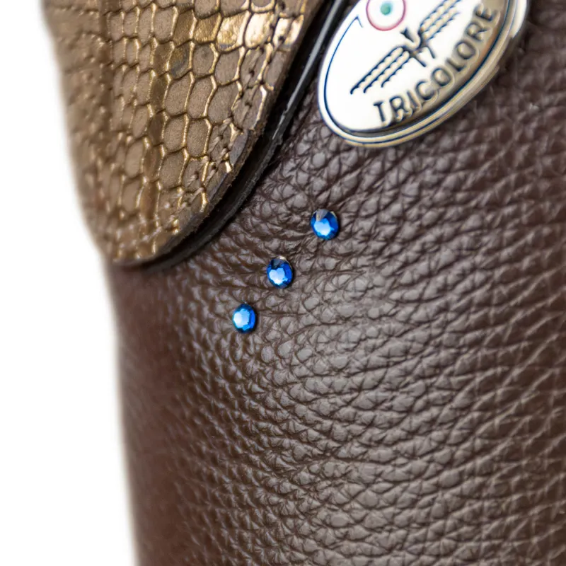 DeNiro Salentino Regal Laced Boots with Zip Guards - Quick Brown/Brown-7