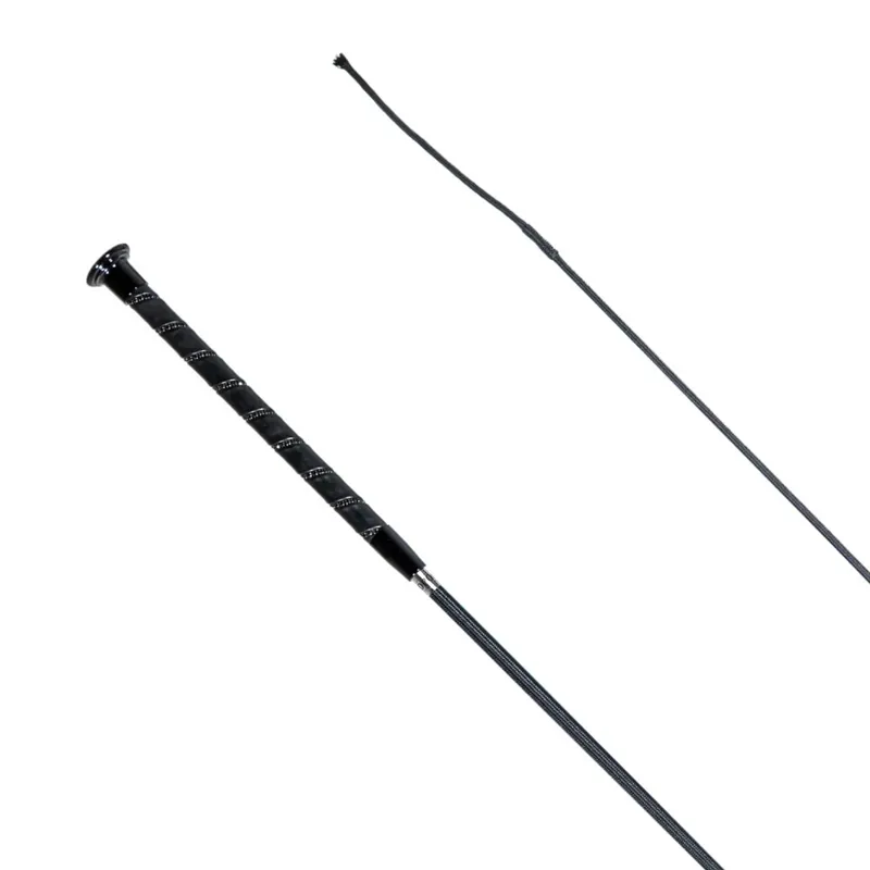 Redpost Diamante Spiral Schooling Dressage Whip - Black