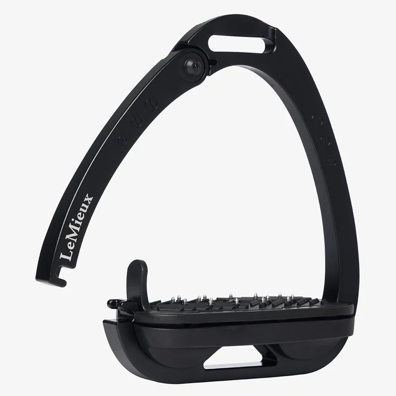 LeMieux Vector Control Flat Safety Stirrups - Black-1