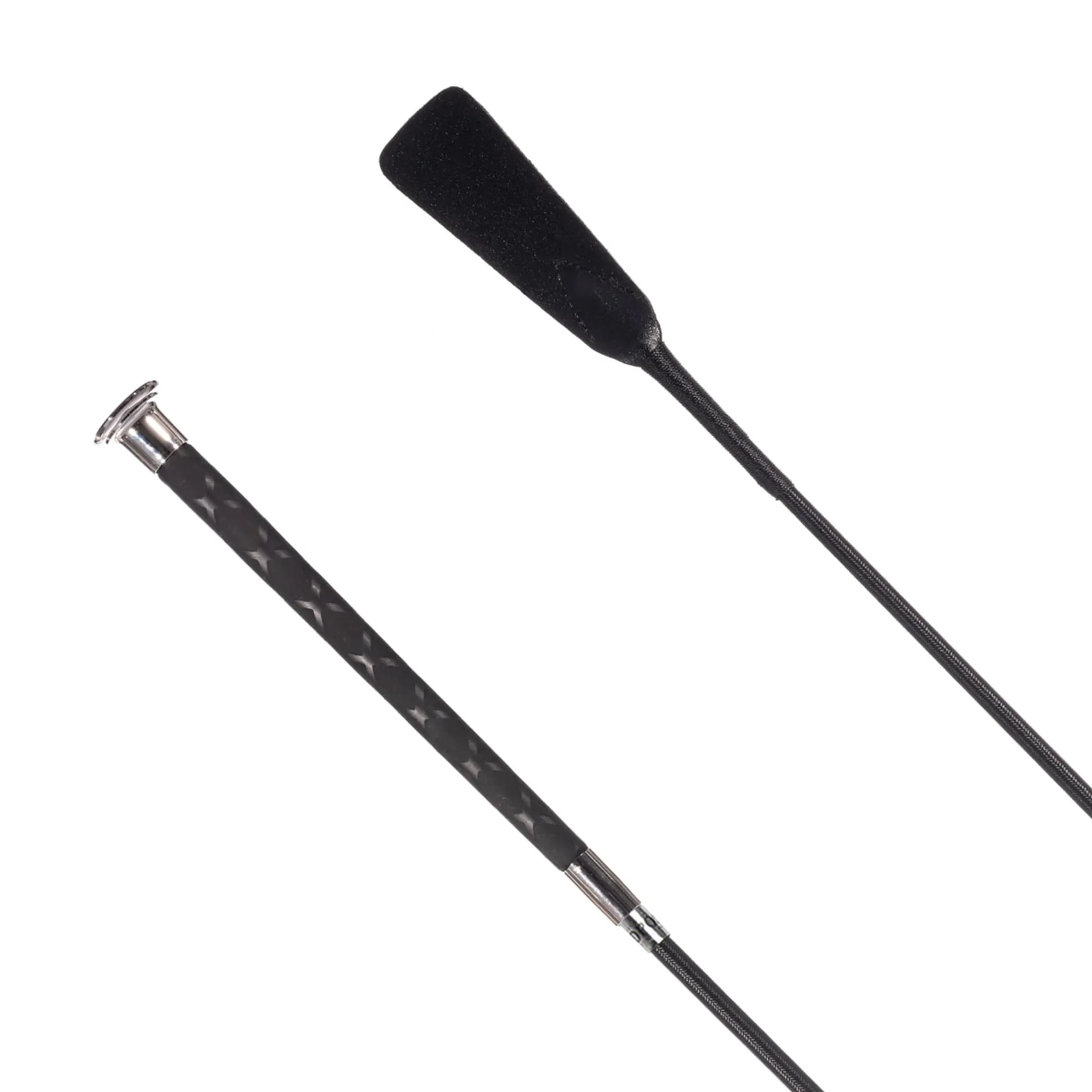 Flat Racing Whip Redpost X-Grip Rubber Riding Whip - Black
