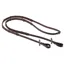 Equipe Emporio Rubber Grip Leather Taquet Billet Reins - Brown/Silver