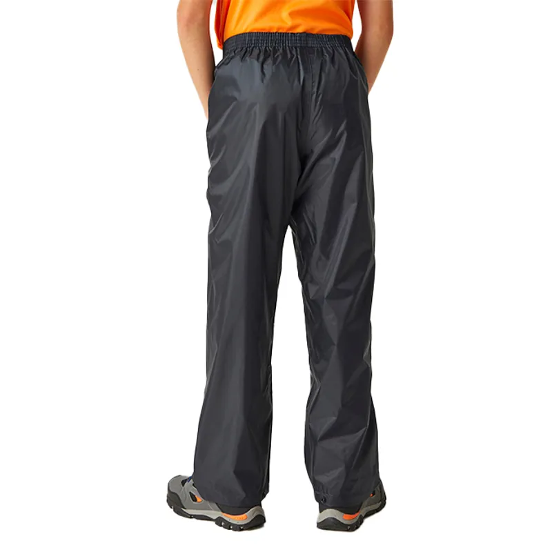 Regatta Stormbreak Junior Waterproof Overtrousers - Navy-1