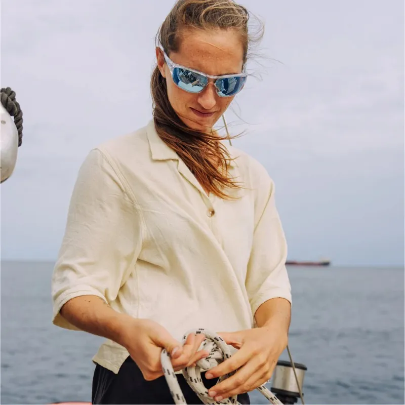 Revo Vertex Sunglasses - Crystal/BlueWater-2