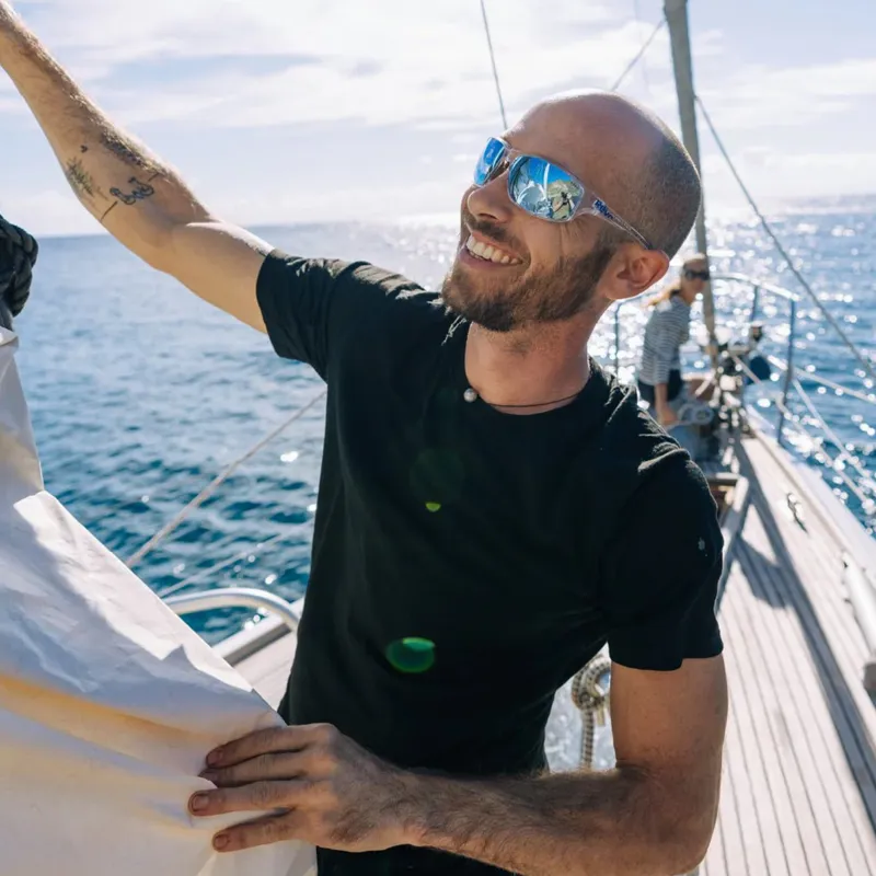 Revo Vertex Sunglasses - Crystal/BlueWater-3