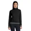 Riders Gene Wool Blend Half Zip Ladies Sweater - Black