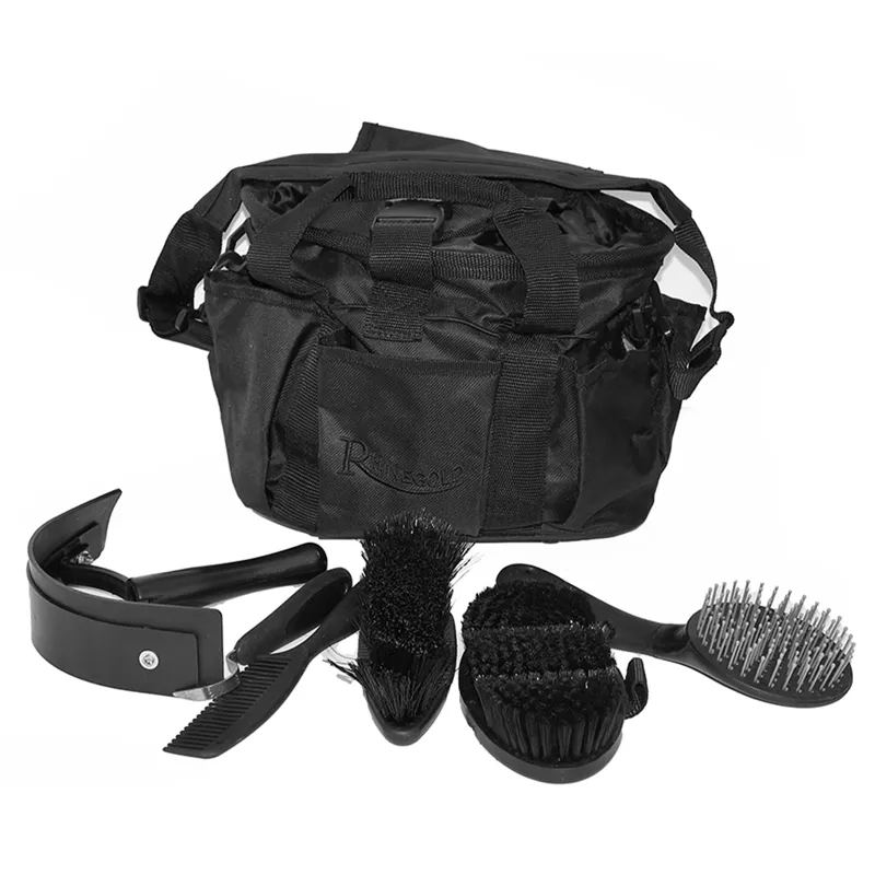 Rhinegold Complete Soft Touth Grooming Kit with Bag - Black