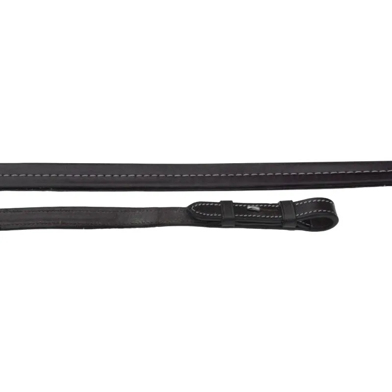 Rhinegold Elegance Smooth Finish Rubber Reins - Black