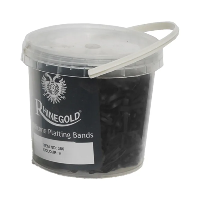 Rhinegold Plaiting Bands Tub - Black