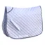 Rhinegold Twin Binding Quilted Saddlecloth - White