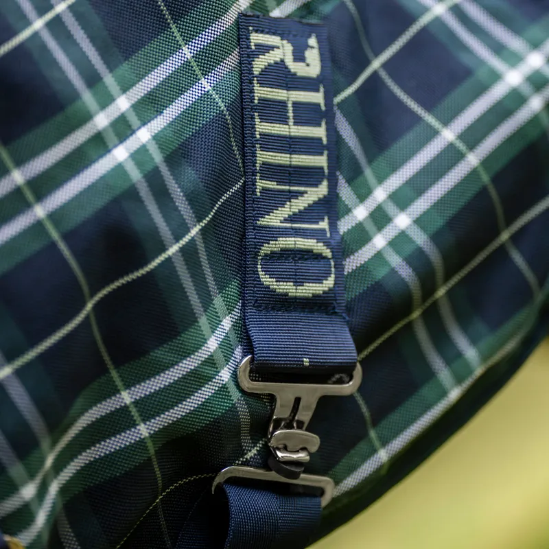 Rhino Plus Vari-Layer 250g Turnout Rug - Hunter Check/Green/Navy-5