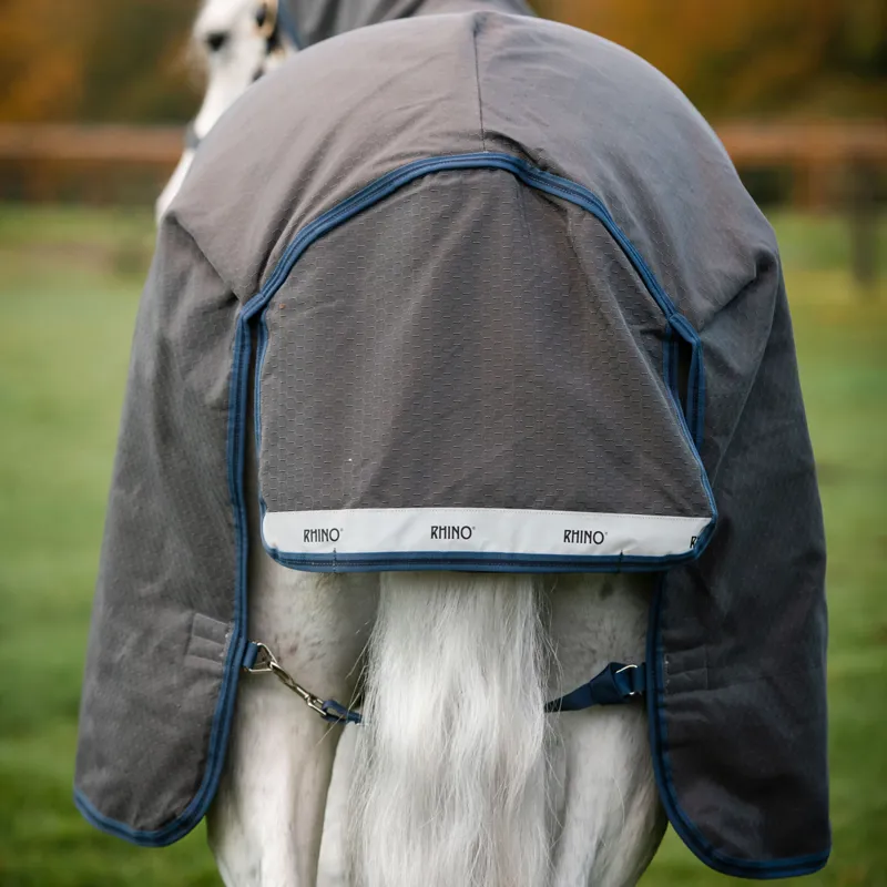 Rhino HexStop Plus 250g Vari-Layer Turnout Rug - Grey/Indigo/Navy-4