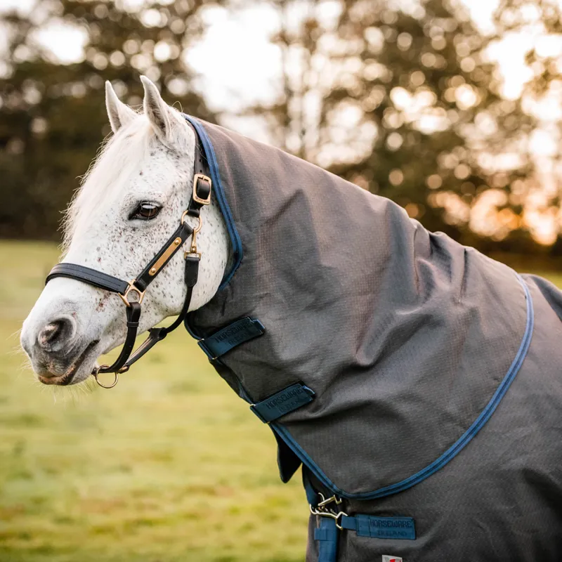 Rhino HexStop Plus 250g Vari-Layer Turnout Rug - Grey/Indigo/Navy-5