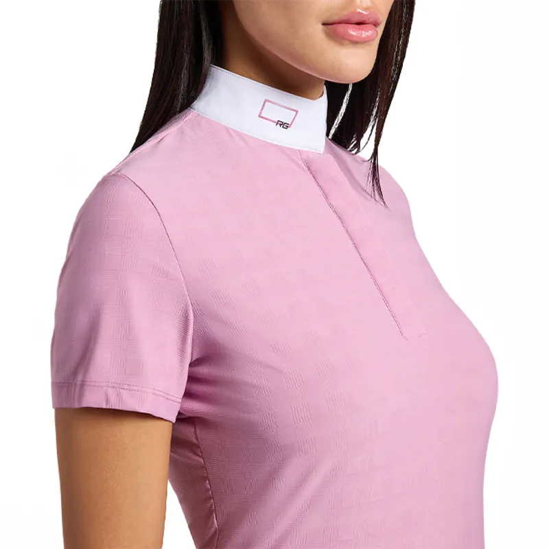 Riders Gene Jacquard Jersey Ladies Show Shirt - Mauve Orchid-2