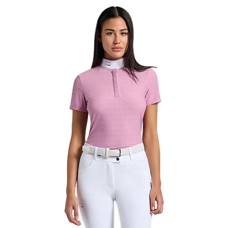 Riders Gene Jacquard Jersey Ladies Show Shirt - Mauve Orchid