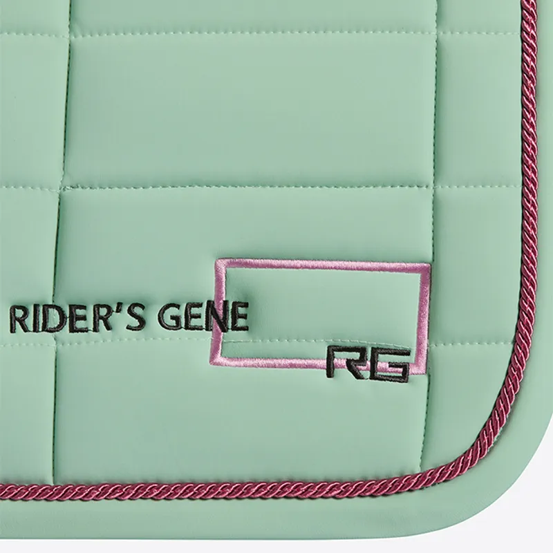 Riders Gene Jersey Jump Saddlecloth with Trim - Meadow Green-1