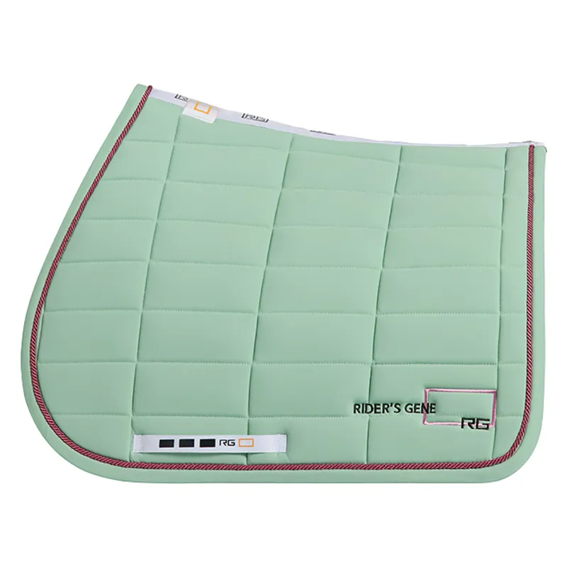 Riders Gene Jersey Jump Saddlecloth with Trim - Meadow Green