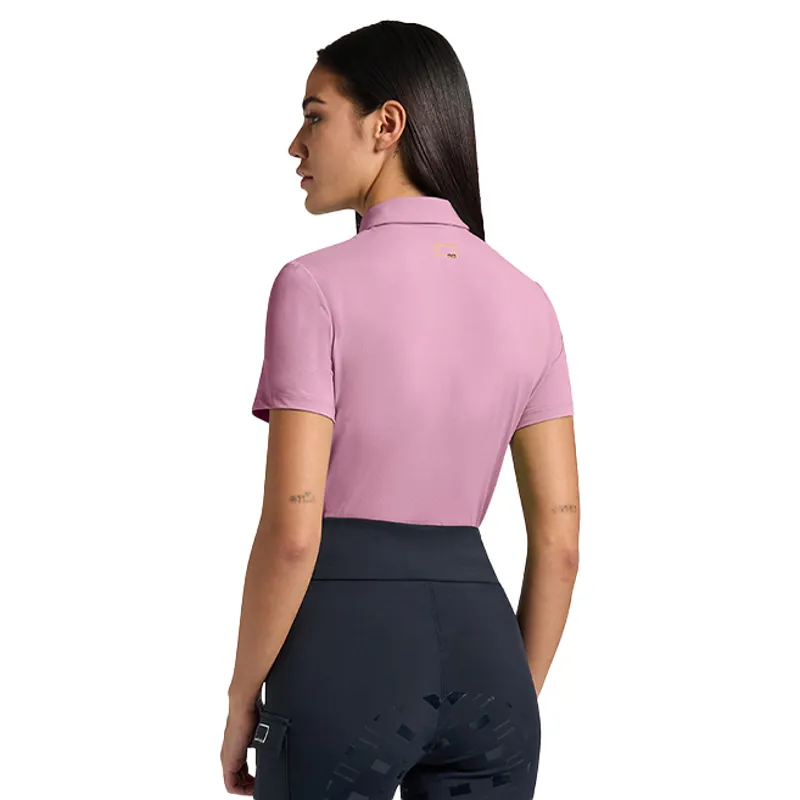 Riders Gene Jersey Ladies Zip Training Polo Shirt - Mauve Orchid-1