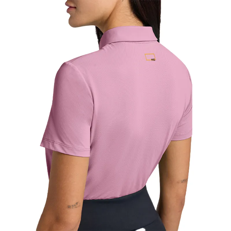 Riders Gene Jersey Ladies Zip Training Polo Shirt - Mauve Orchid-2