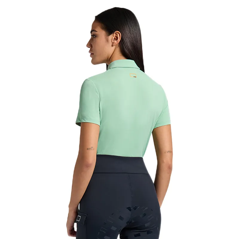Riders Gene Jersey Ladies  Zip Training Polo Shirt - Meadow Green-1