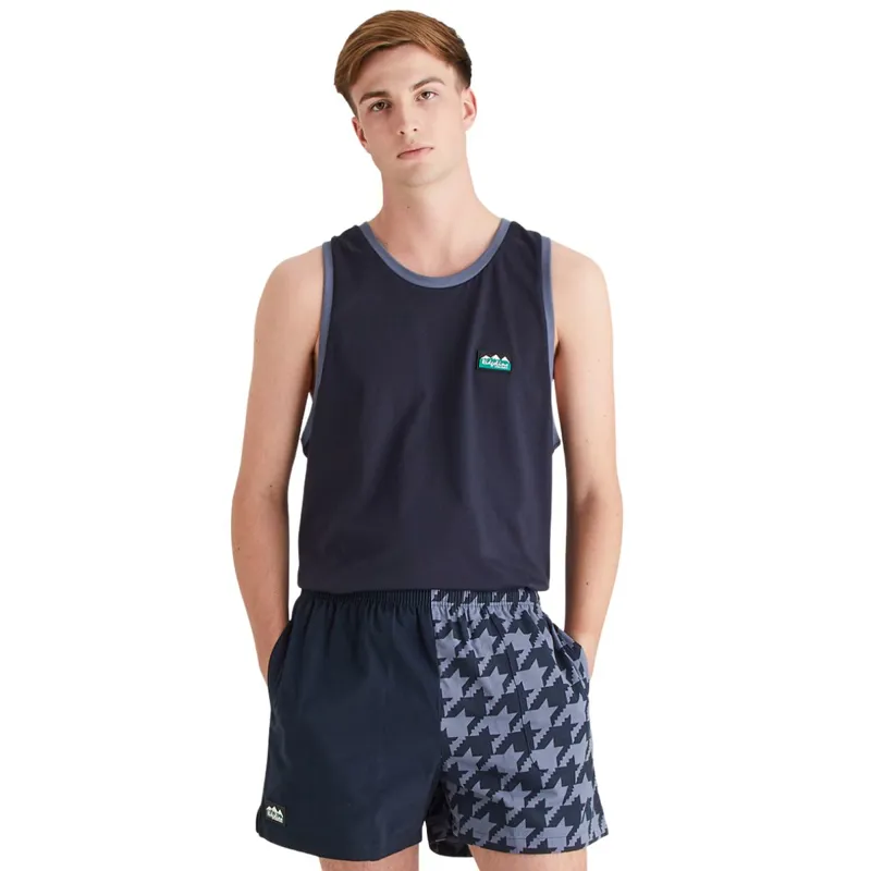 Ridgeline Backslider Mens Shorts - Navy Print-3