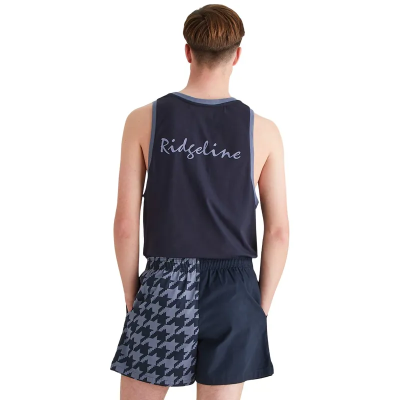 Ridgeline Backslider Mens Shorts - Navy Print-2
