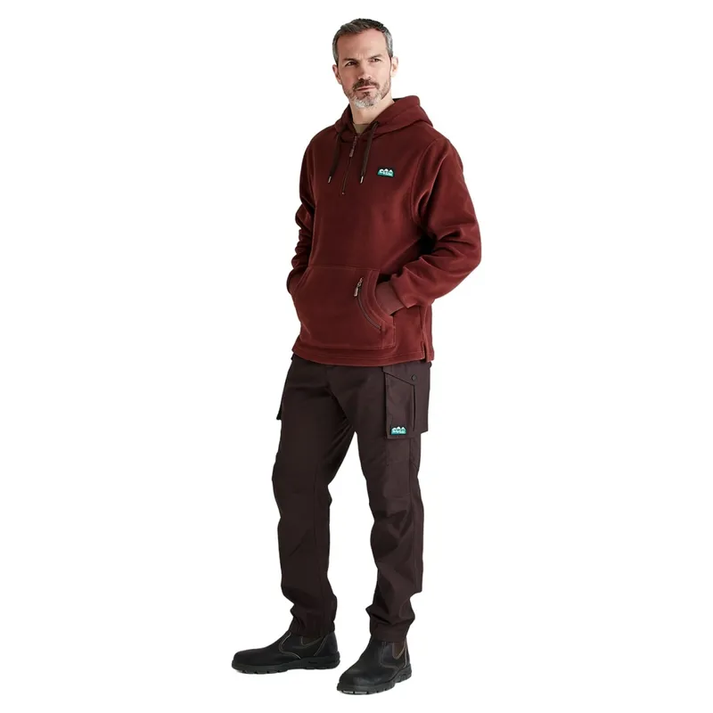 Ridgeline Ballistic Mens Hoodie - Oxblood-4