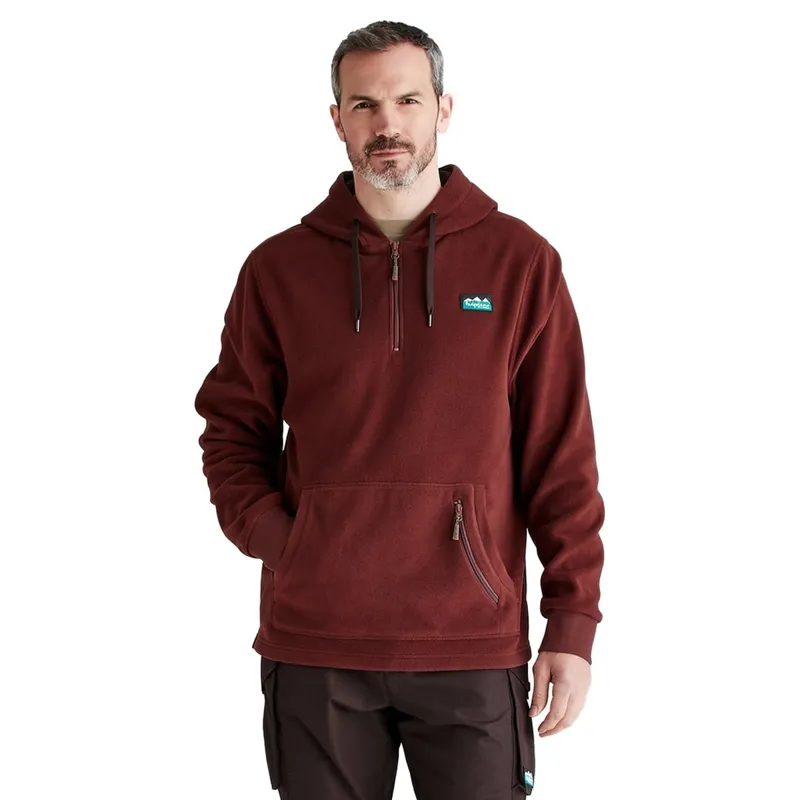 Ridgeline Ballistic Mens Hoodie - Oxblood-1