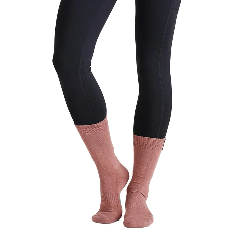 Ridgeline Cotton Work Mid Length Socks 3 Pack - Oxblood Multi-5