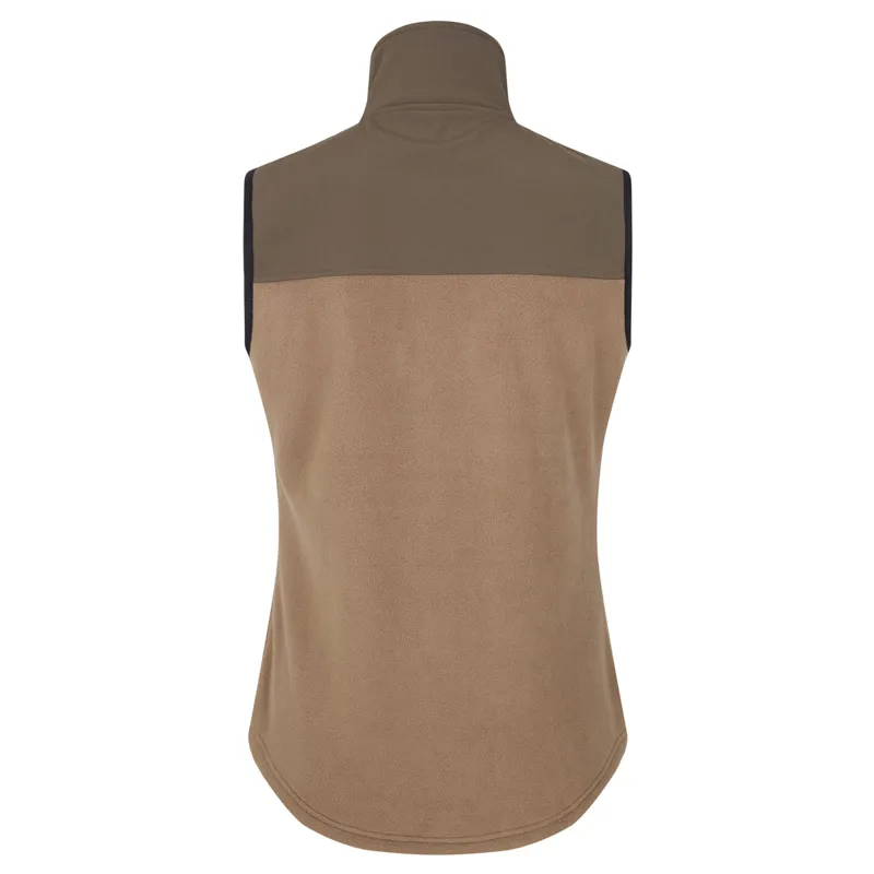 Ridgeline Hybrid Fleece Ladies Vest - Bark/Light Bark-1