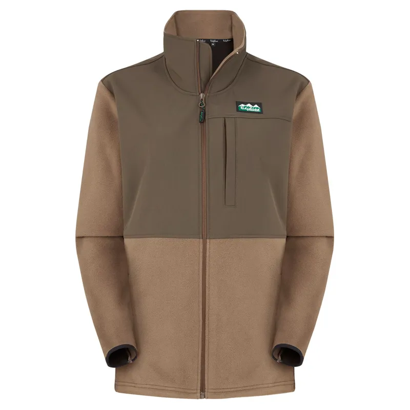 Ridgeline Hybrid Fleece Ladies Jacket - Bark/Light Bark-1