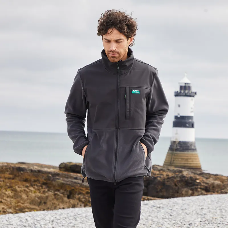 Ridgeline Hybrid Fleece Mens Jacket - Shale-6