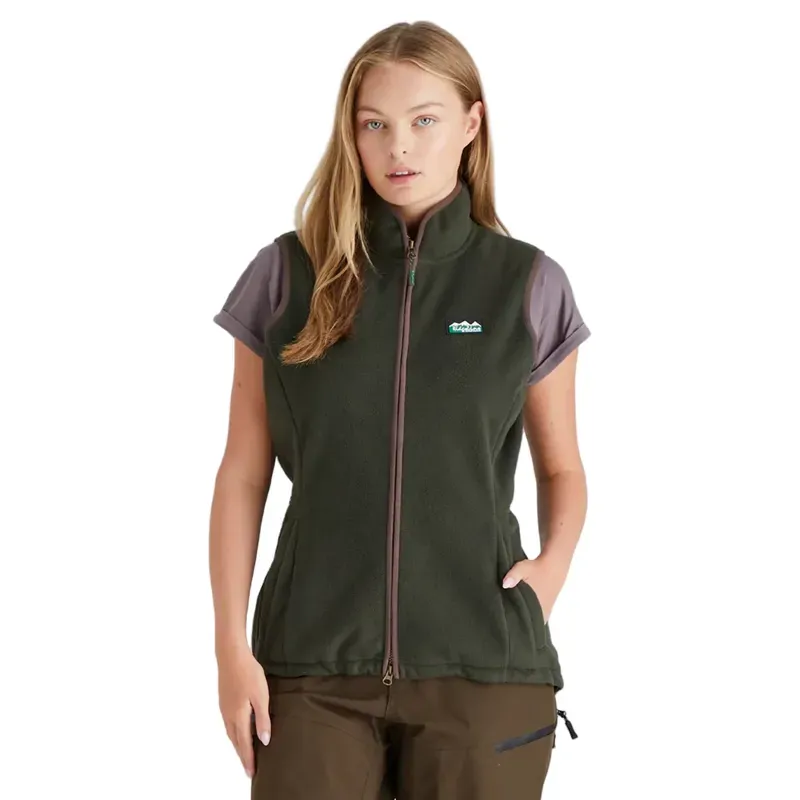 Ridgeline Kodiak Womens Fleece Gilet - Deep Forest