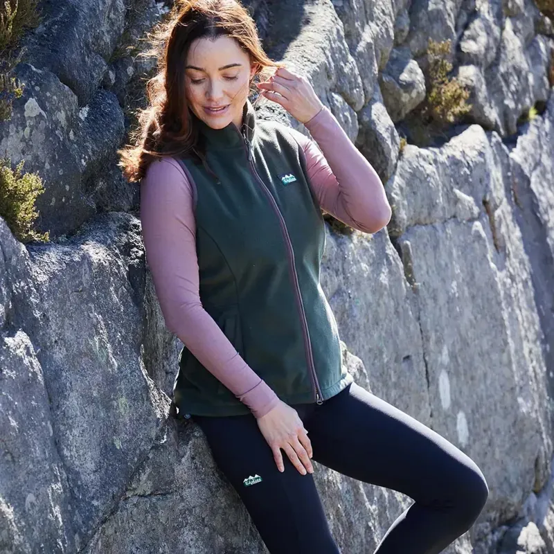 Ridgeline Kodiak Womens Fleece Gilet - Deep Forest-2