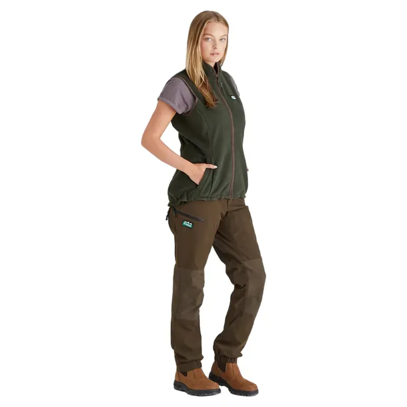 Ridgeline Kodiak Womens Fleece Gilet - Deep Forest-5