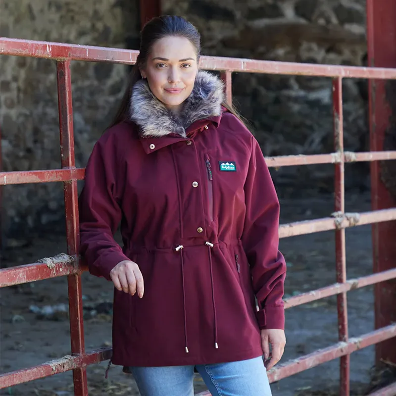 Ridgeline Monsoon Nordic Ladies Smock - Winter Berry-7