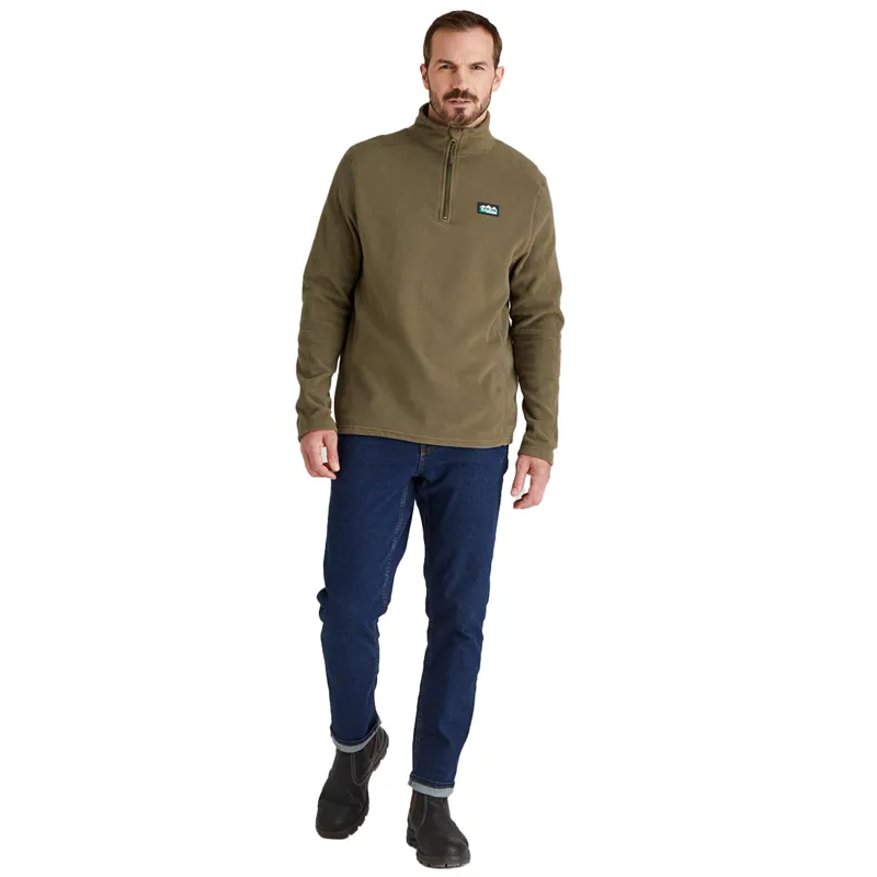 Ridgeline Narvik Mens Half Zip Fleece - Ivy Green-3
