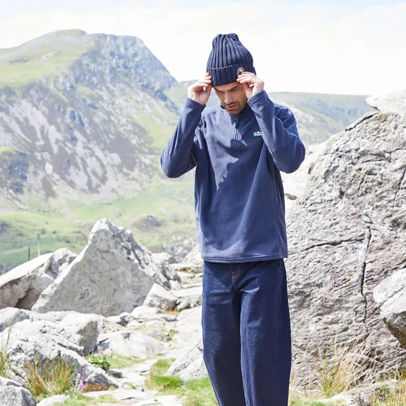 Ridgeline Narvik Mens Half Zip Fleece - Navy-4